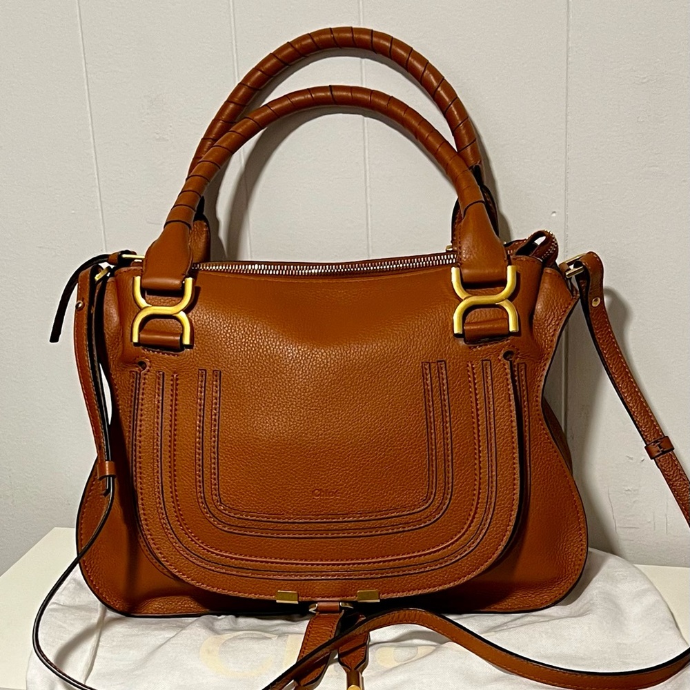 Chloe Medium Marcie Leather Satchel